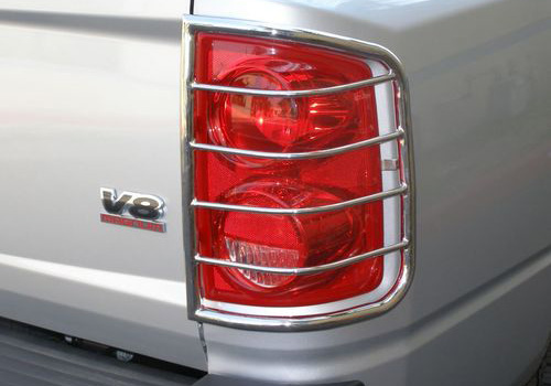 Steelcraft Polished Tail Light Guards 07-08 Dodge Ram - Click Image to Close